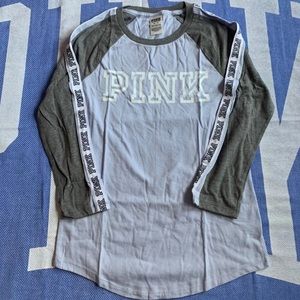 Vs Pink Baseball Tee